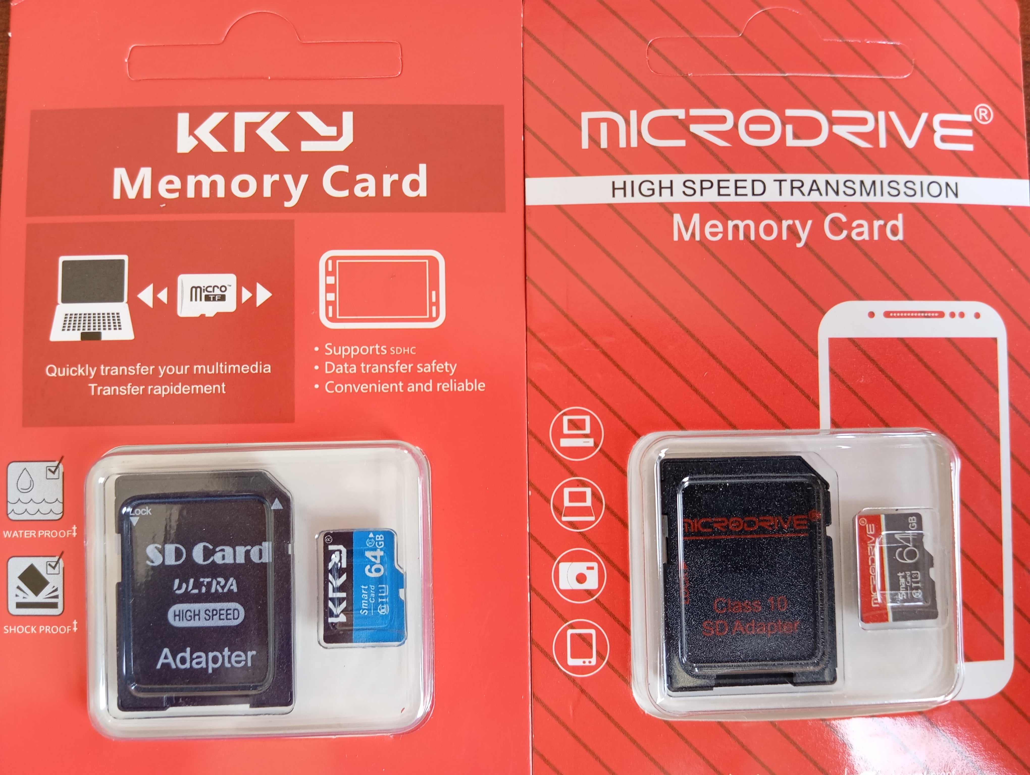 SD-kaart 64 GB MicroSDXC Geschikt Voor Bewakingscamera's SD-kaart 64 GB MicroSDXC Geschikt Voor Bewakingscamera's